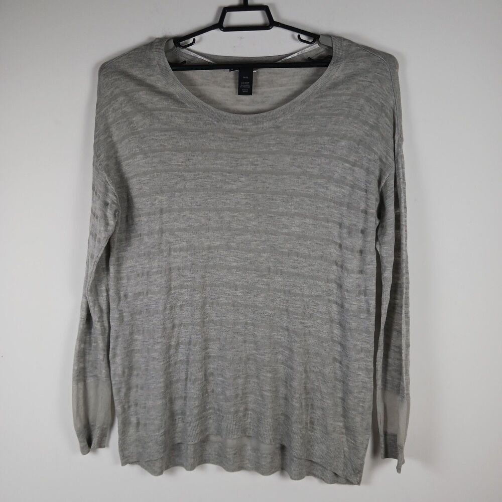 Lane Bryant Size 18/20 Sweater Lightweight Semi-sheer Long Sleeves Gray